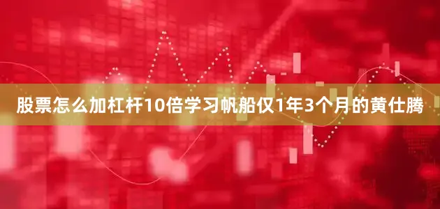 股票怎么加杠杆10倍学习帆船仅1年3个月的黄仕腾